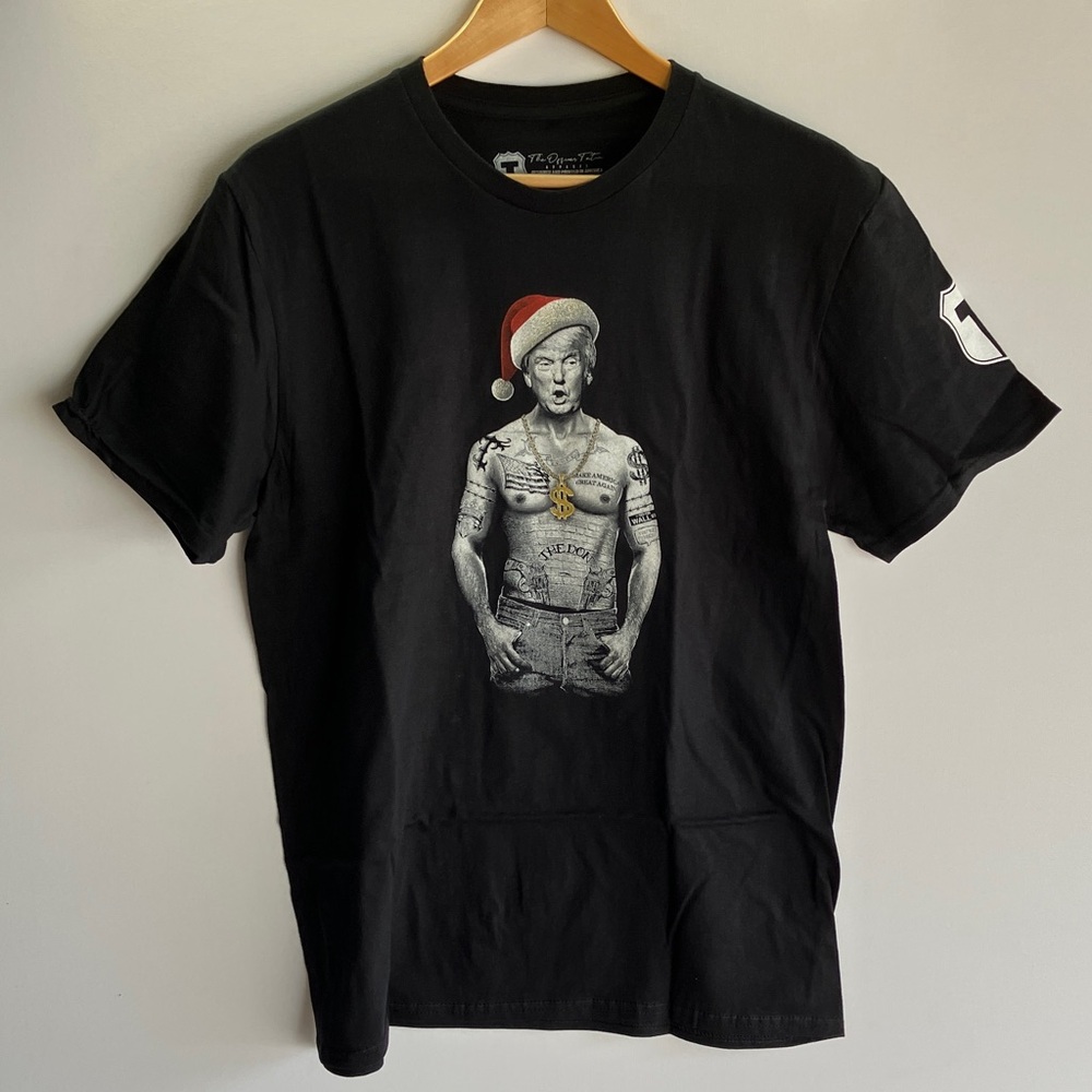 Ultra Rare Special Edition Officer Tatum (Conservative Podcaster) Xmas Trump Tee